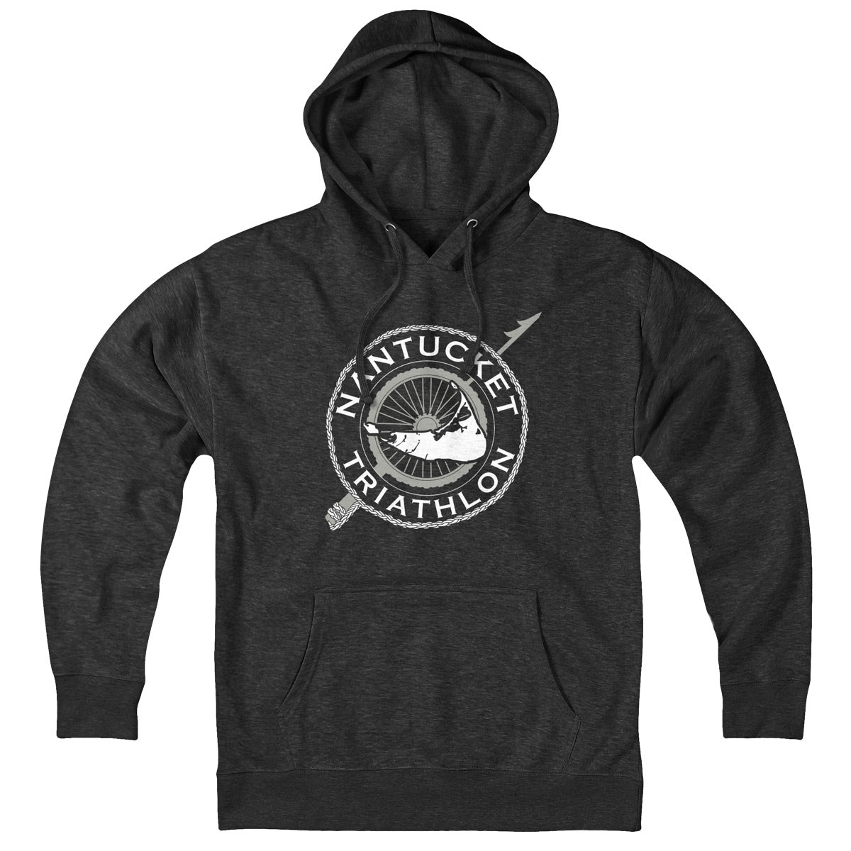 Nantucket Triathlon White Logo Hoodie - Chowdaheadz