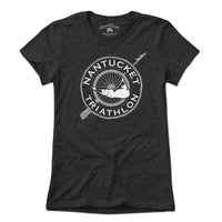 Nantucket Triathlon White Logo T-Shirt - Chowdaheadz