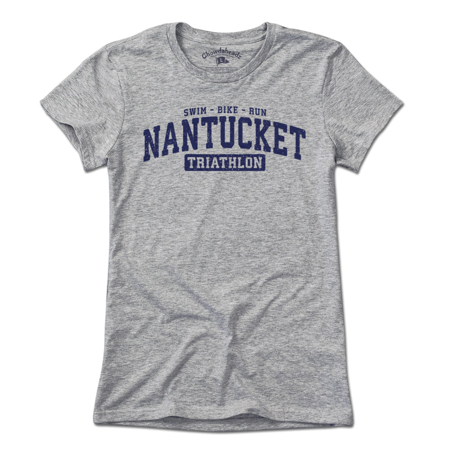 Nantucket Triathlon Navy Arch T-Shirt - Chowdaheadz