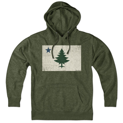 Vintage Maine Flag Hoodie - Chowdaheadz