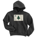 Vintage Maine Flag Youth Hoodie - Chowdaheadz