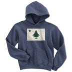 Vintage Maine Flag Youth Hoodie - Chowdaheadz