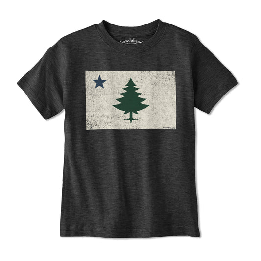Vintage Maine Flag Youth T-shirt - Chowdaheadz