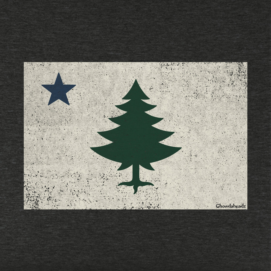Vintage Maine Flag Youth Hoodie - Chowdaheadz