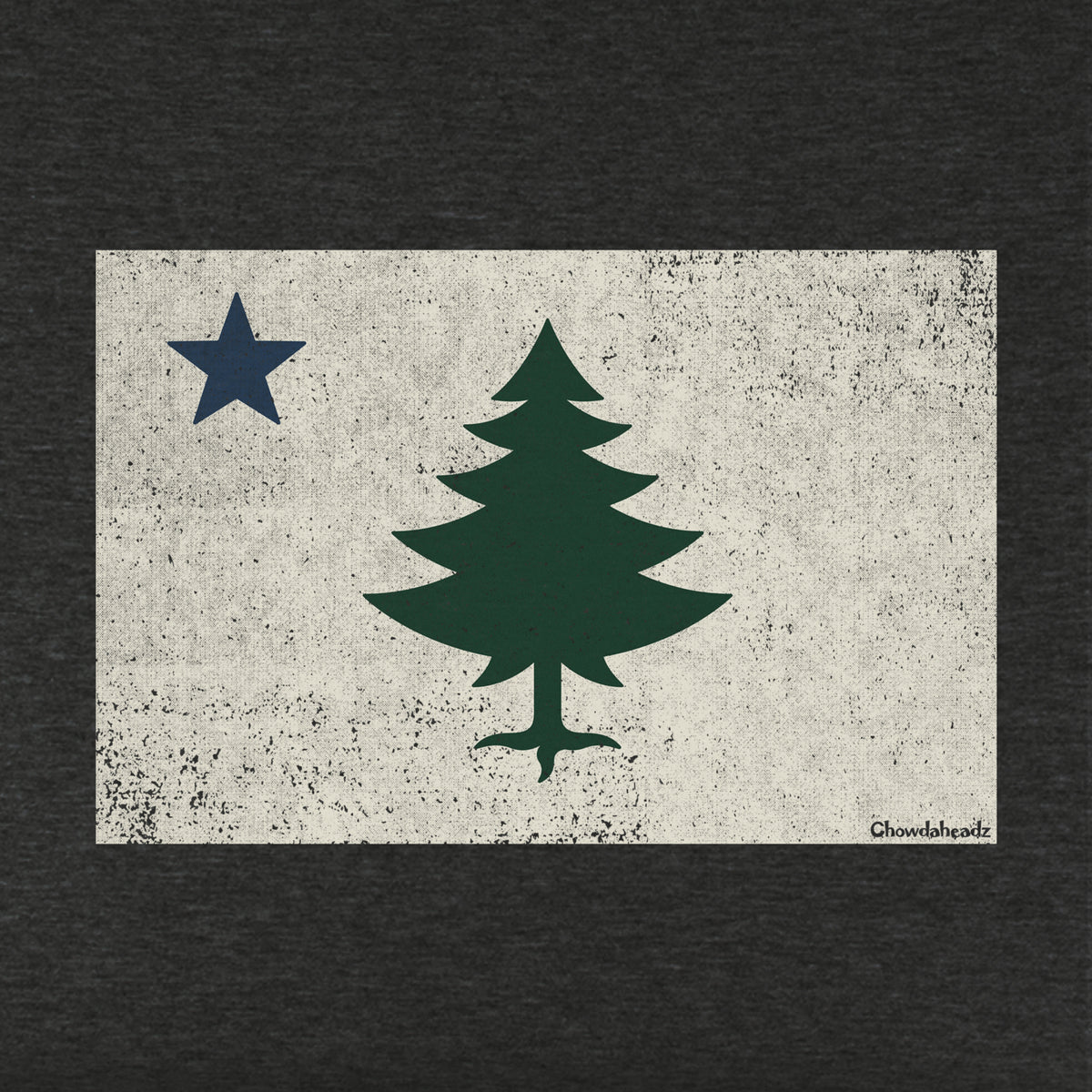 Vintage Maine Flag Youth Hoodie - Chowdaheadz