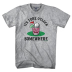 It's Fore O' Clock Somewhere Golf Cocktail T-Shirt - Chowdaheadz