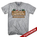 Custom Name's Campsite Sign T-Shirt - Chowdaheadz