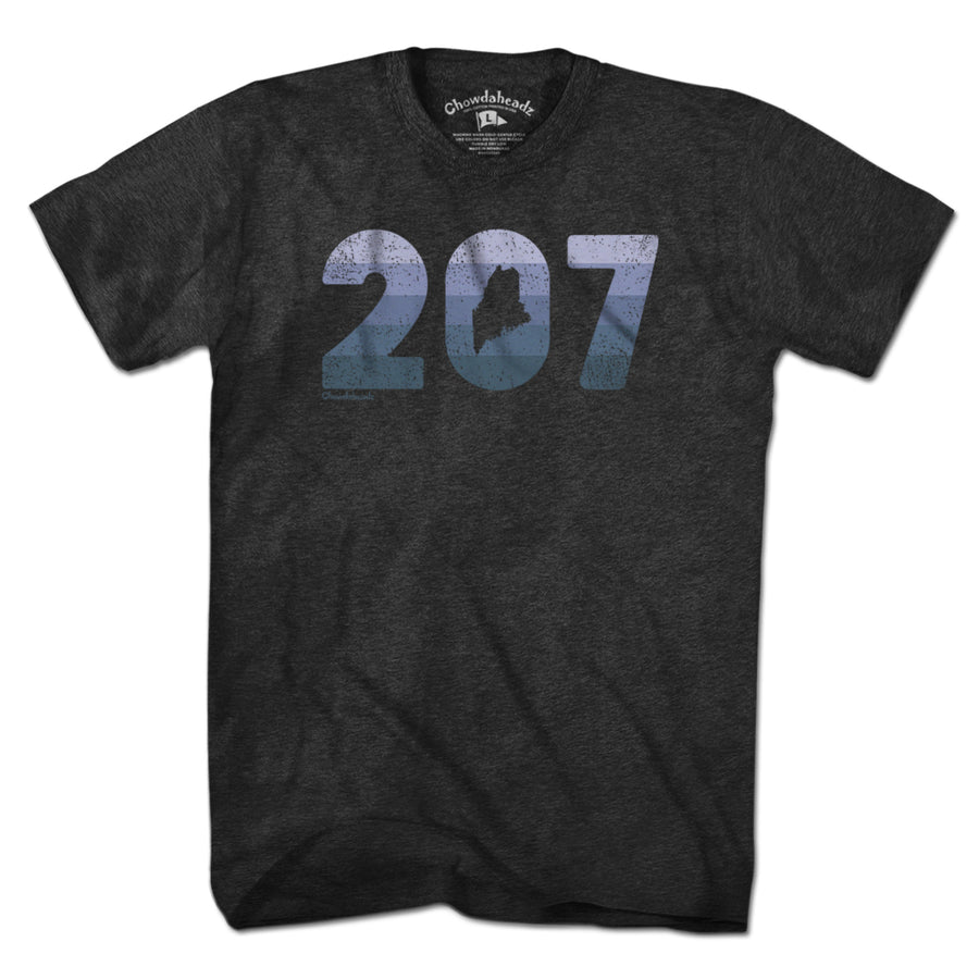 Maine Retro 207 T-Shirt - Chowdaheadz