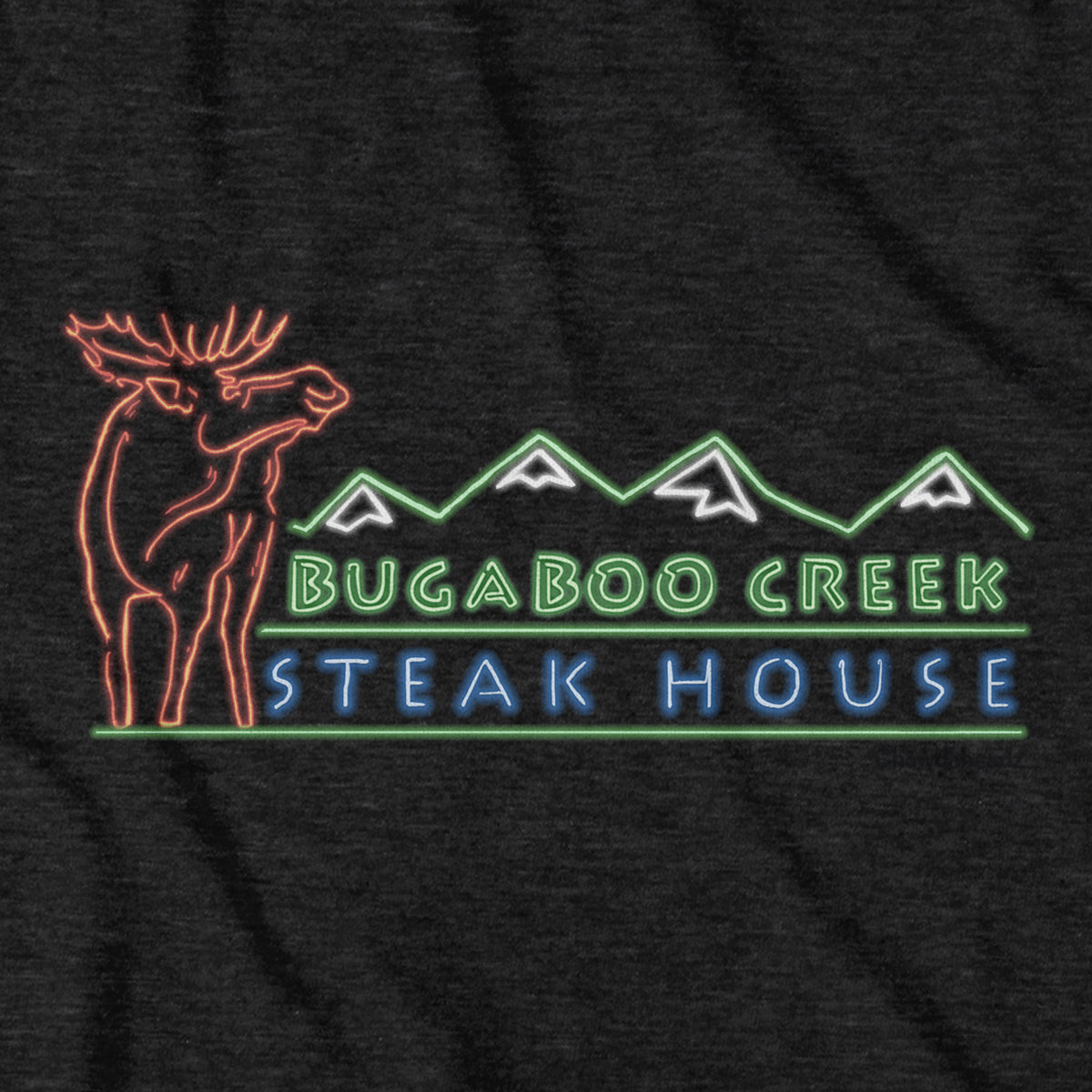 bugaboo creek out of business Bugaboo Creek Neon Sign T-Shirt – Chowdaheadz