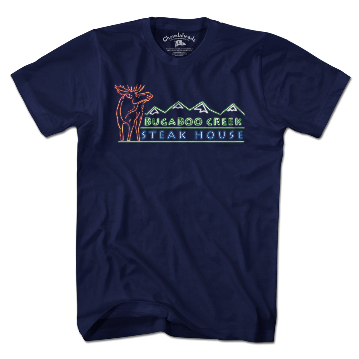 bugaboo logo Bugaboo Creek Neon Sign T-Shirt / 4X-Large / Navy