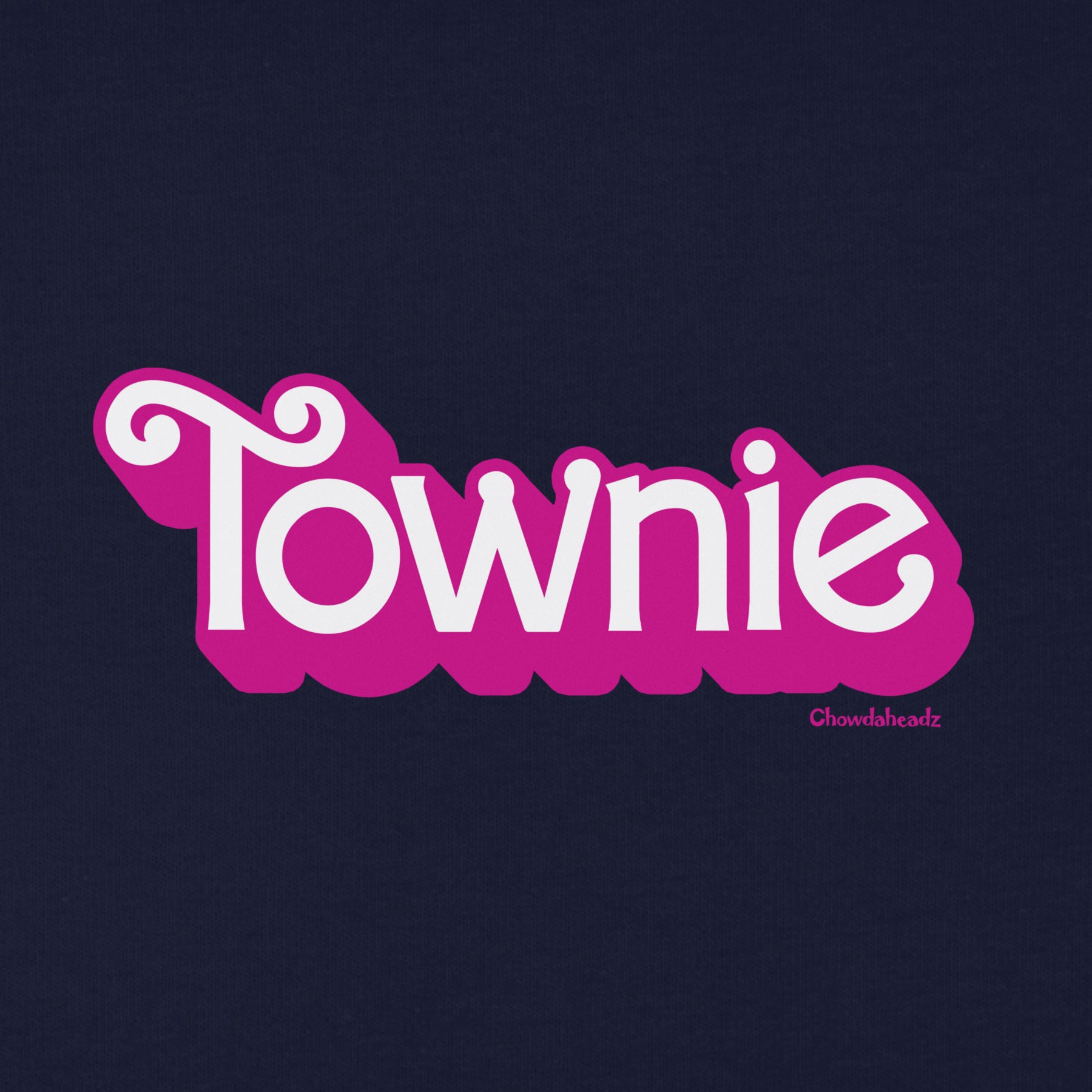 Townie Pink Logo Youth T-Shirt - Chowdaheadz
