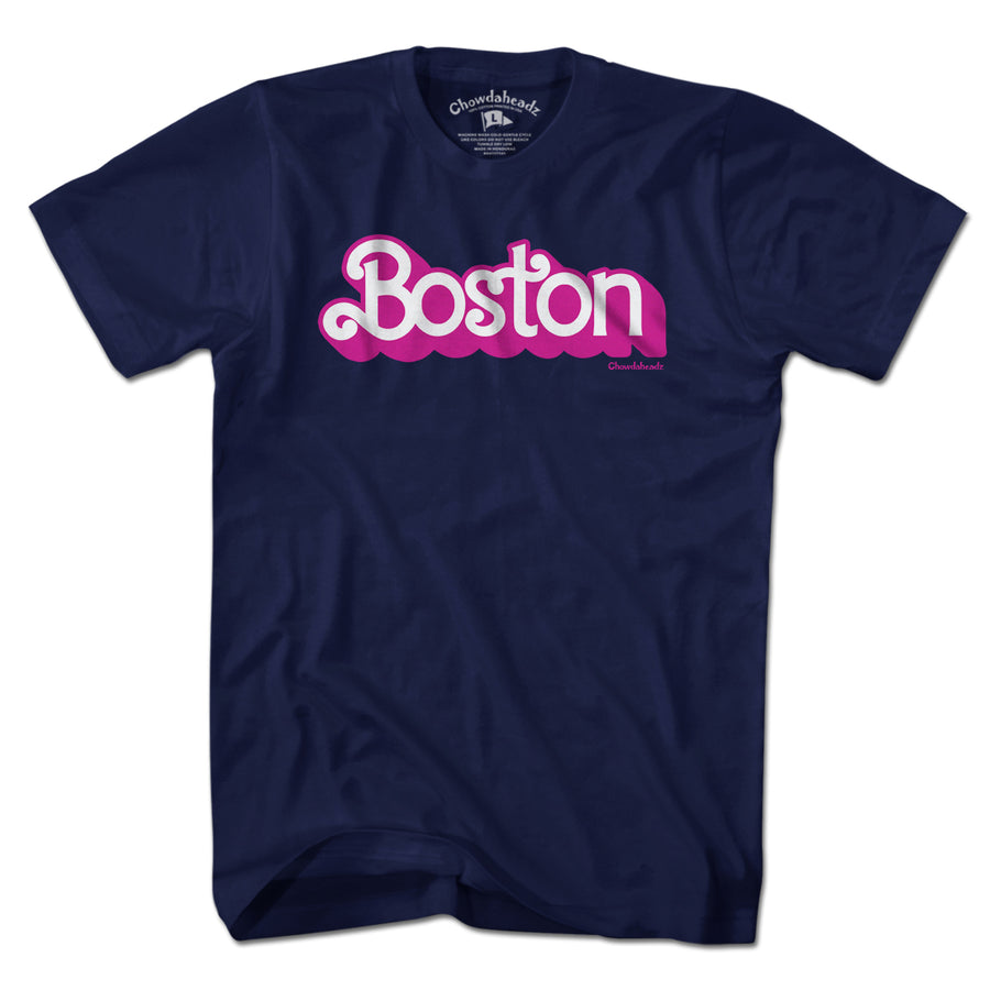 Boston Pink Logo T-Shirt - Chowdaheadz