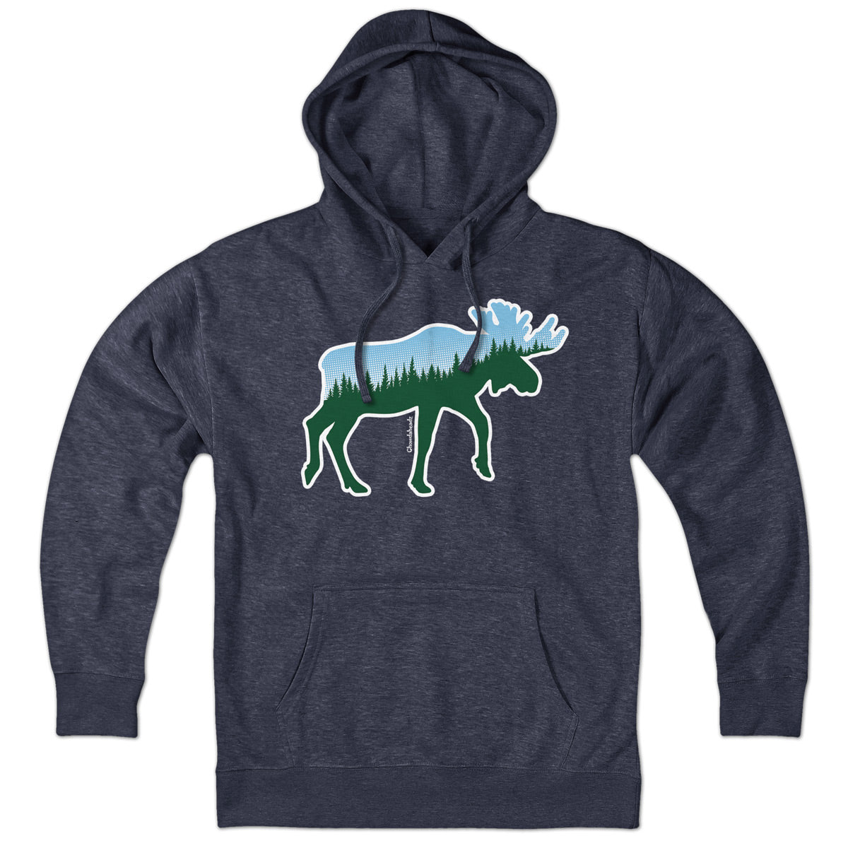 Moose Tree Skyline Hoodie - Chowdaheadz