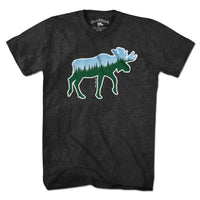 Moose Tree Skyline T-Shirt - Chowdaheadz