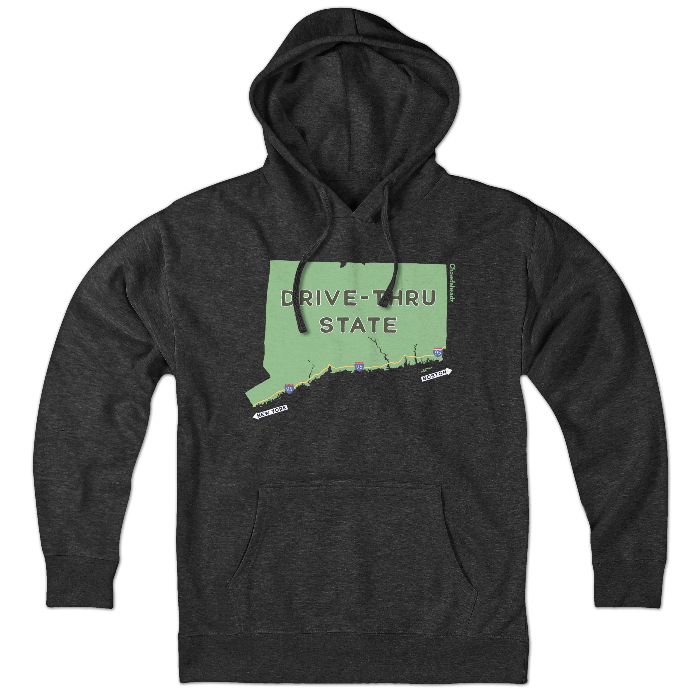 Drive-Thru State Sign Hoodie - Chowdaheadz