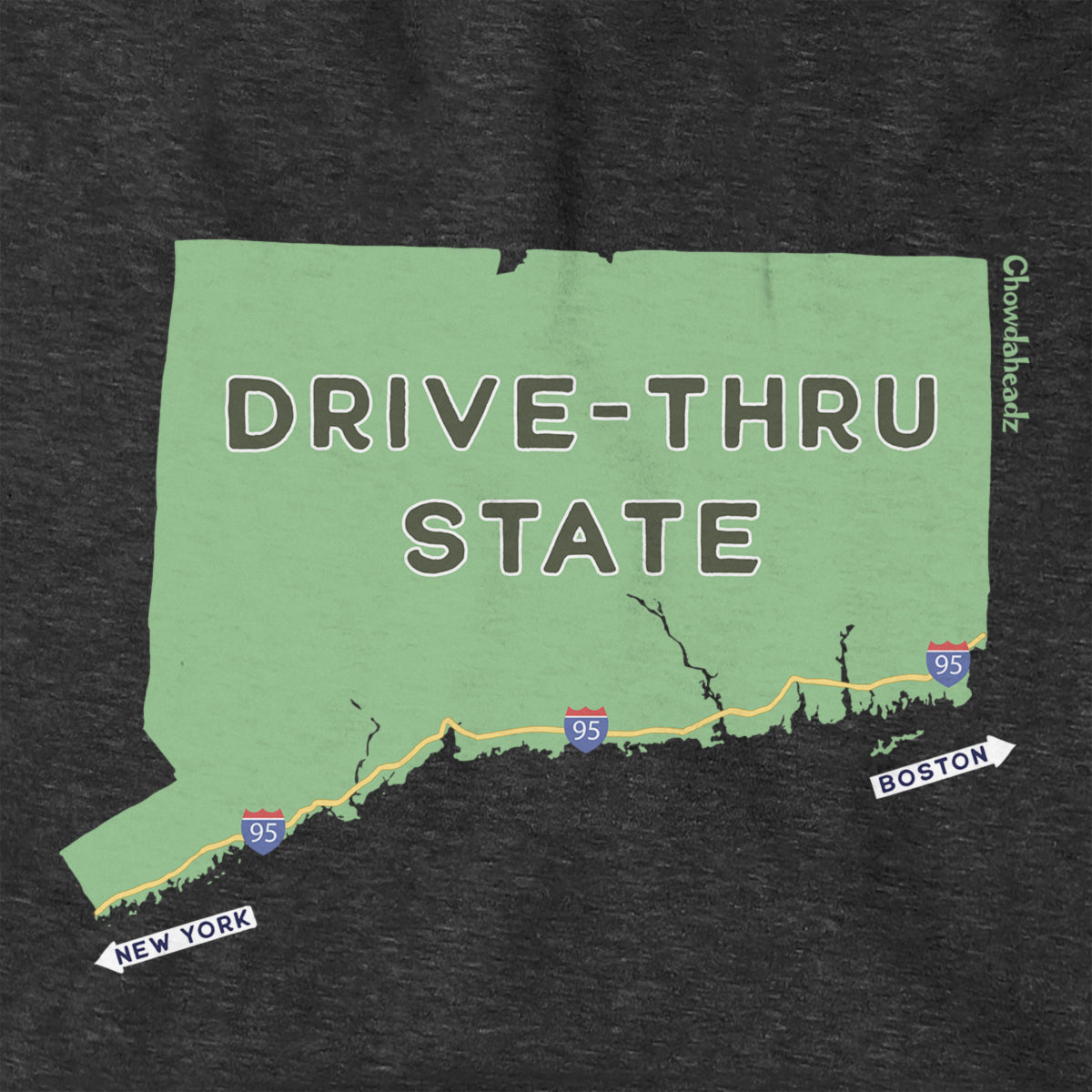 Drive-Thru State Sign Hoodie - Chowdaheadz