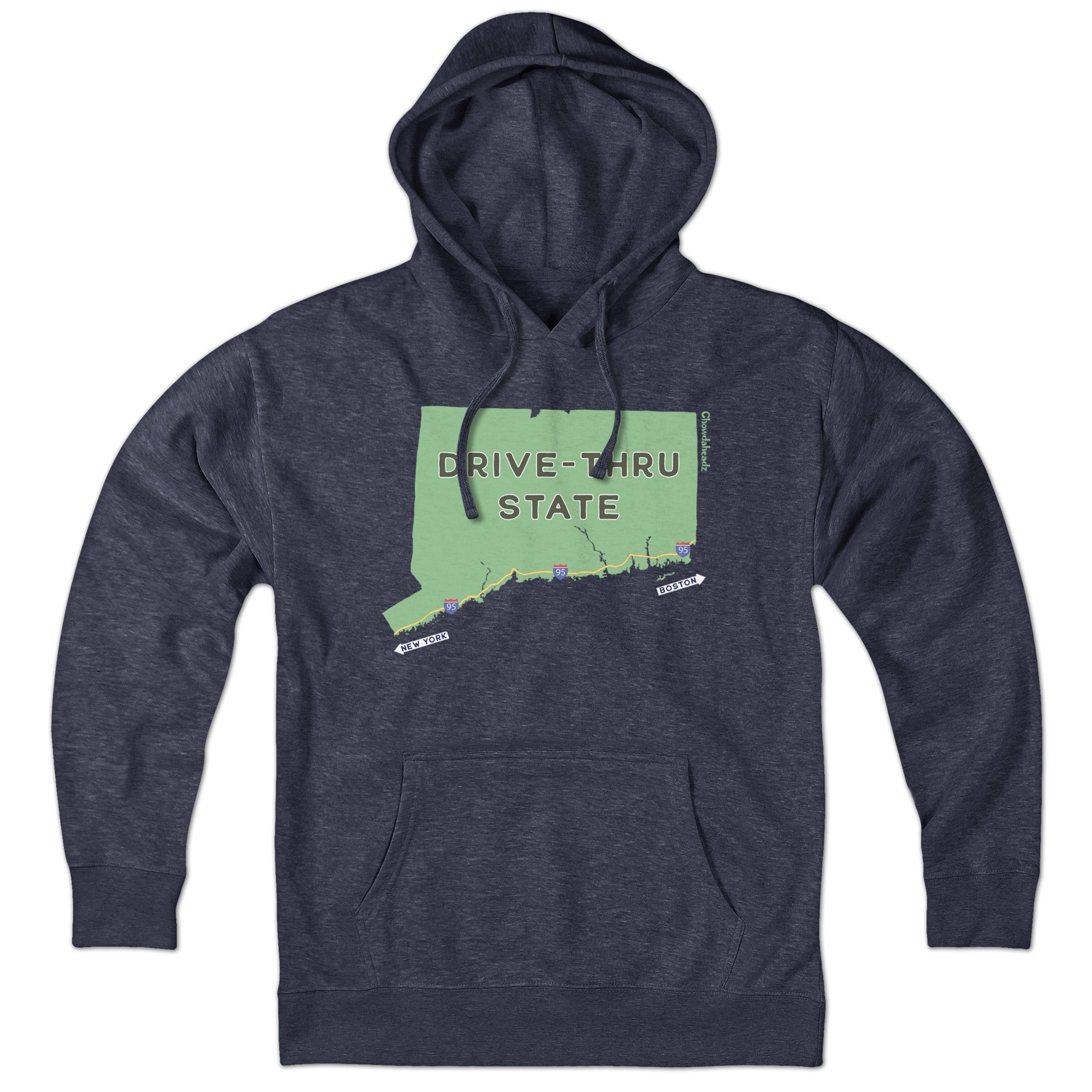 Drive-Thru State Sign Hoodie - Chowdaheadz