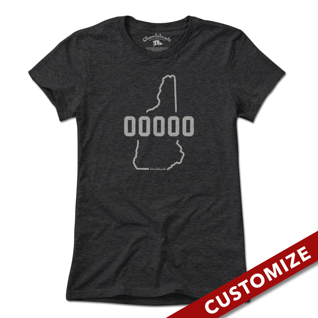 Custom New Hampshire Zip Code T-Shirt - Chowdaheadz