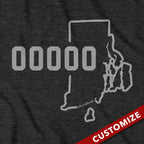 Custom Rhode Island Zip Code T-Shirt - Chowdaheadz