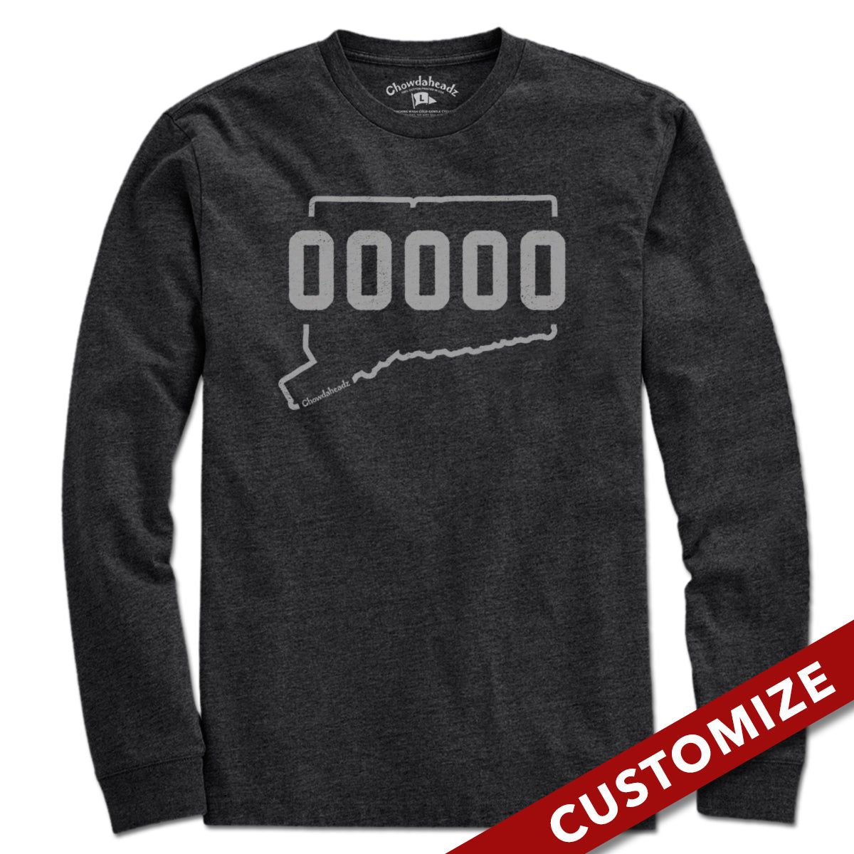 Custom Connecticut Zip Code T-Shirt - Chowdaheadz
