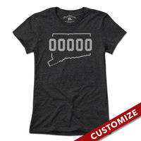 Custom Connecticut Zip Code T-Shirt - Chowdaheadz