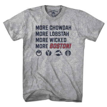 More Boston Icons T-Shirt - Chowdaheadz