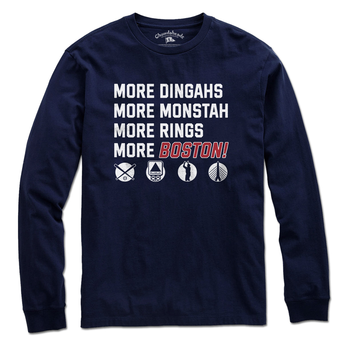 More Boston Baseball Icons T-Shirt - Chowdaheadz