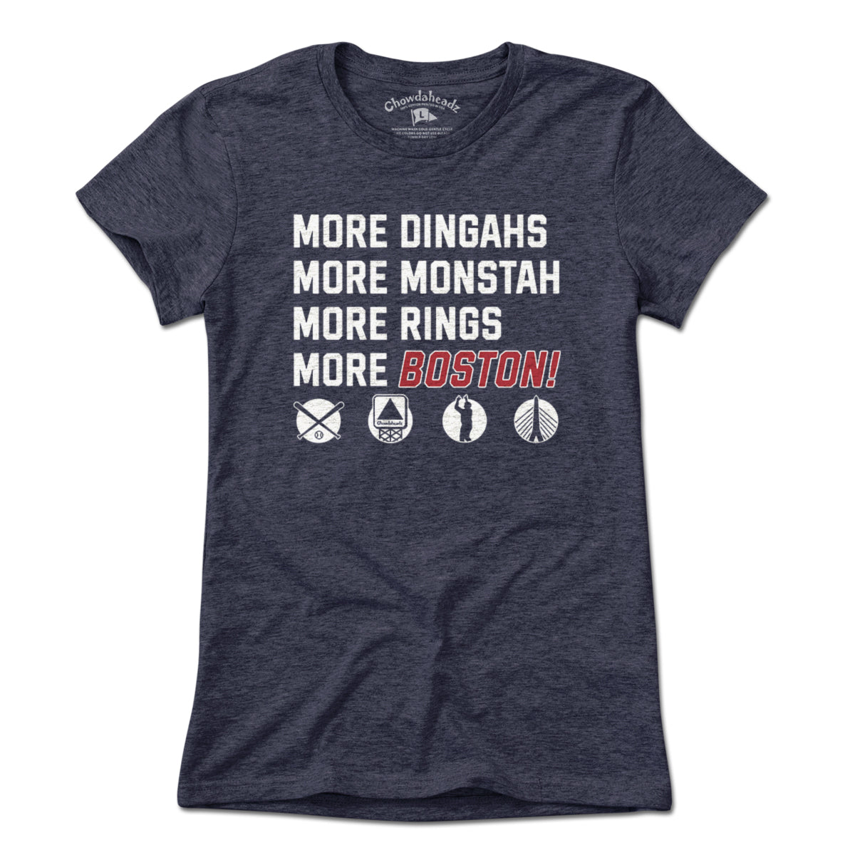 More Boston Baseball Icons T-Shirt - Chowdaheadz