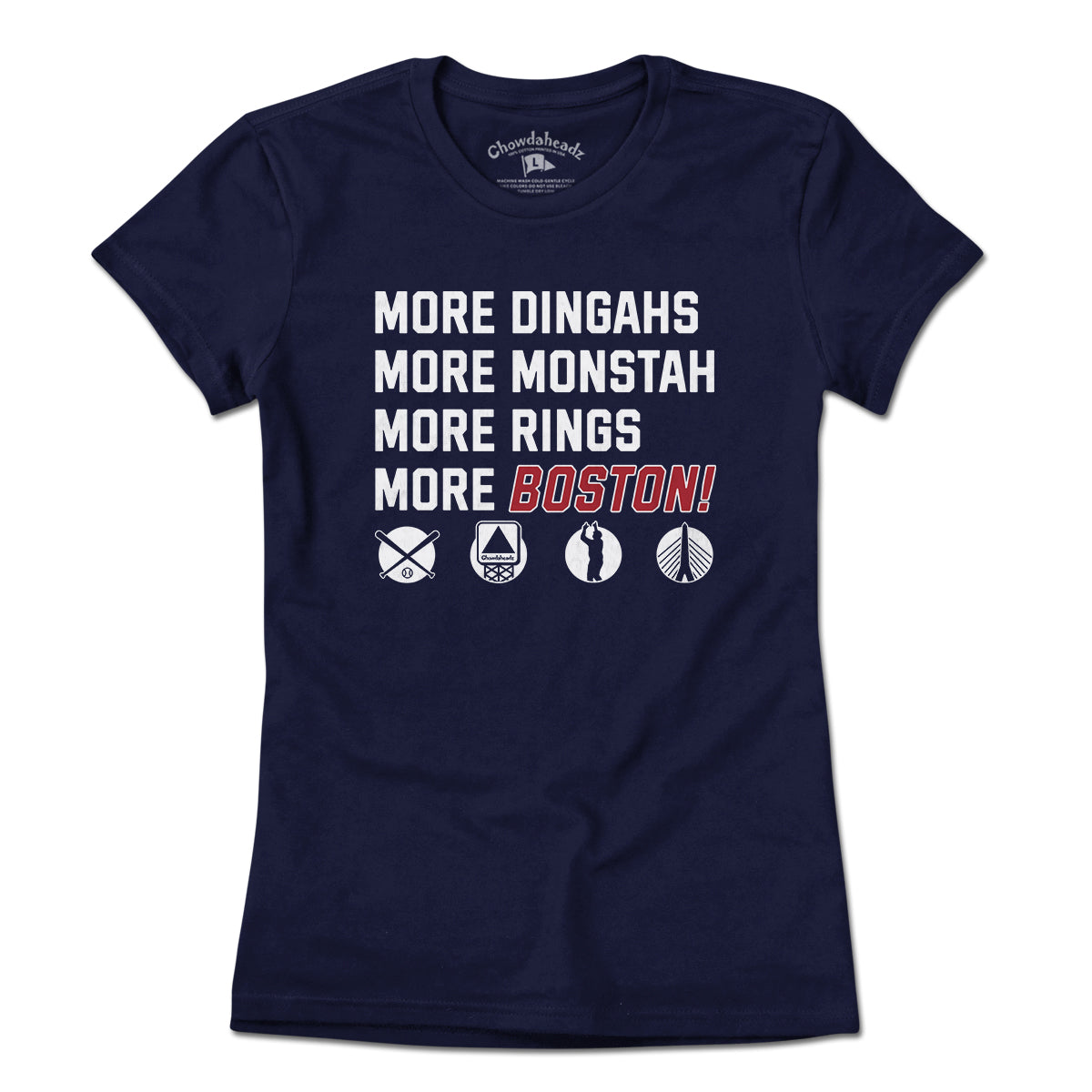 More Boston Baseball Icons T-Shirt - Chowdaheadz