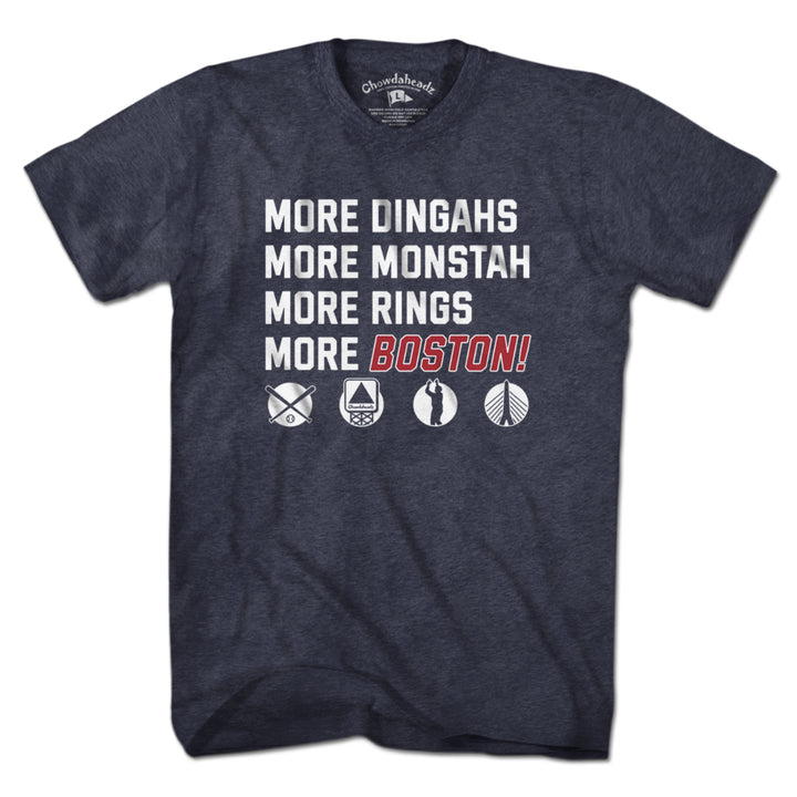 More Boston Baseball Icons T-Shirt - Chowdaheadz