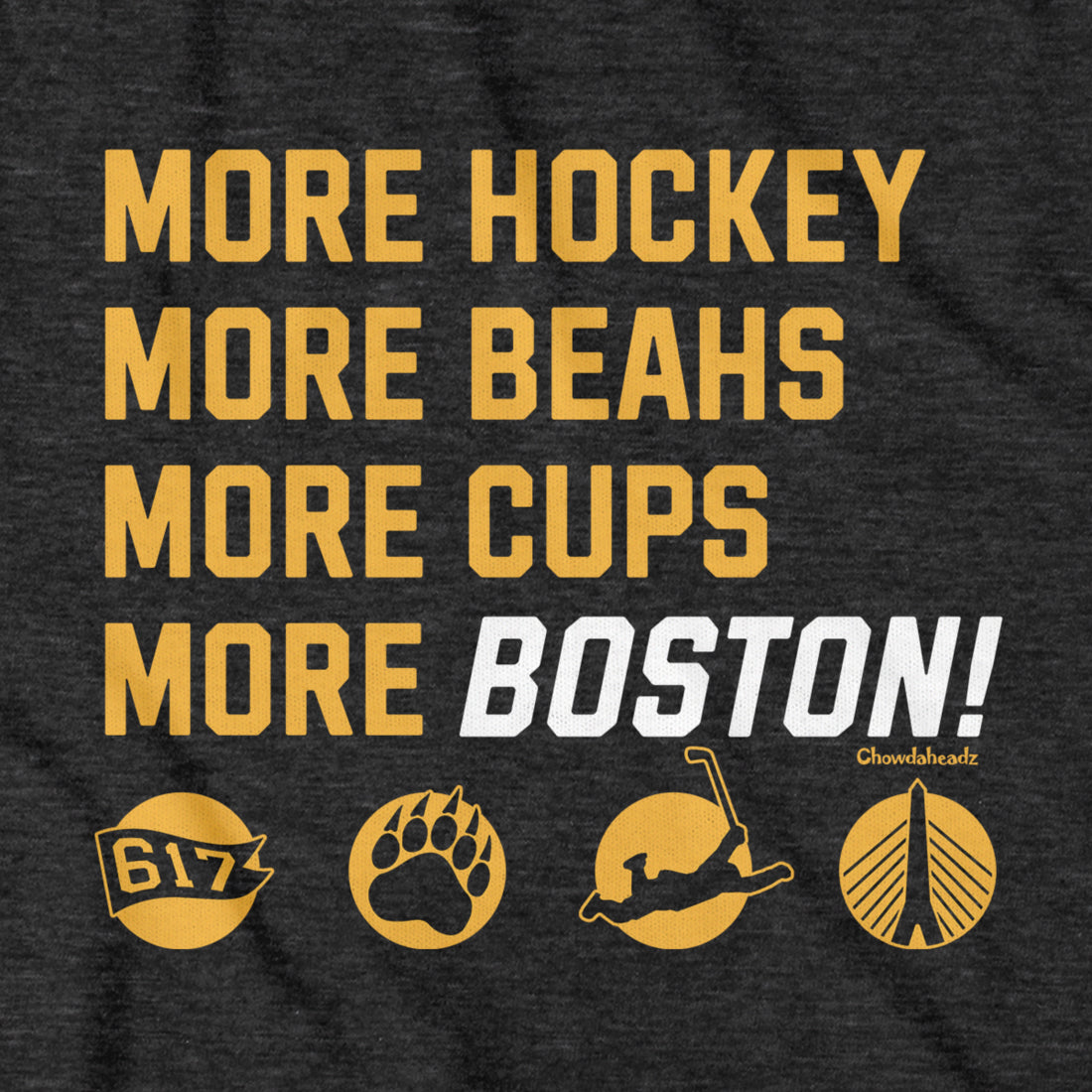 More Boston Hockey Hoodie - Chowdaheadz