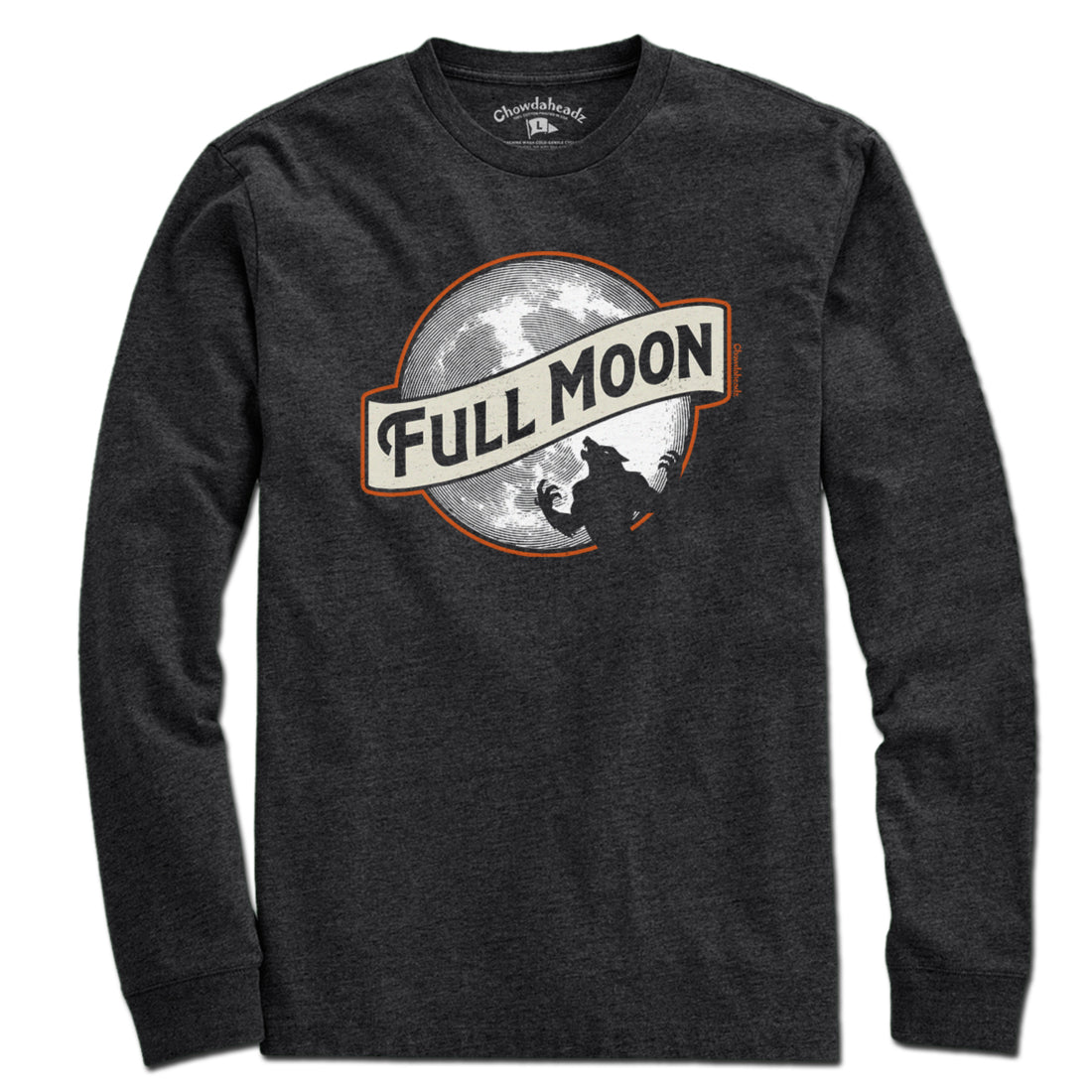 Full Moon Werewolf Label T-Shirt - Chowdaheadz