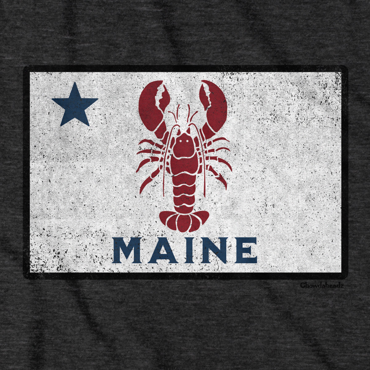 Maine Lobster Flag T-shirt - Chowdaheadz