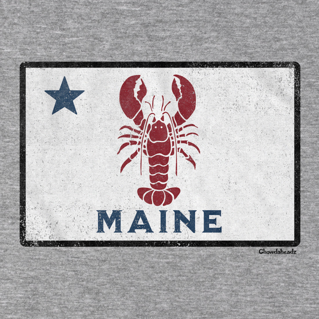 Maine Lobster Flag Hoodie - Chowdaheadz