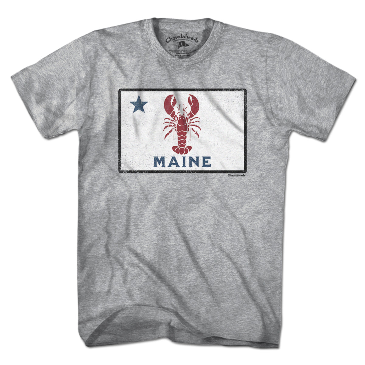 Maine Lobster Flag T-shirt - Chowdaheadz