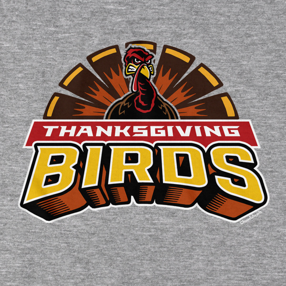 Thanksgiving Birds Logo Hoodie - Chowdaheadz