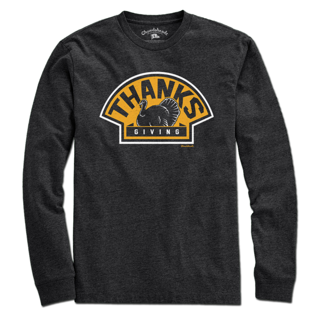 Thanksgiving Turkey Logo T-Shirt - Chowdaheadz