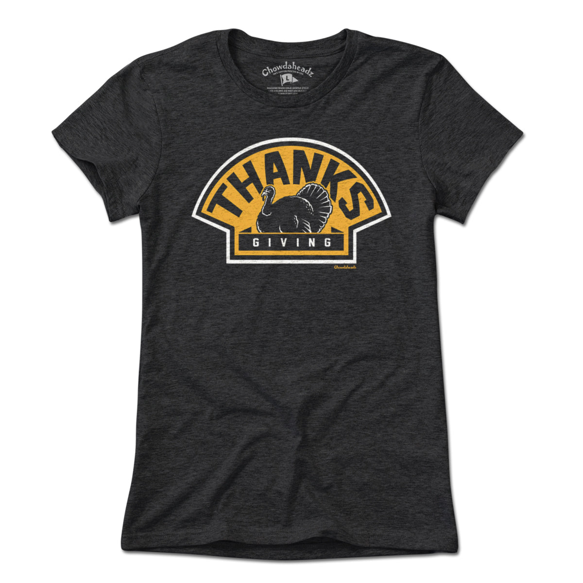 Thanksgiving Turkey Logo T-Shirt - Chowdaheadz