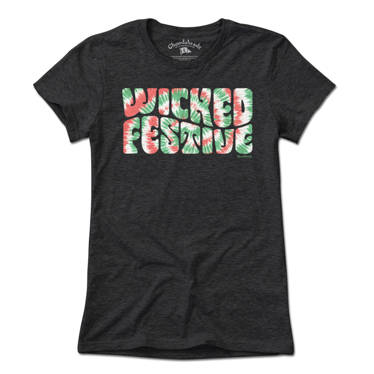 Wicked Festive Tie Dye T-Shirt - Chowdaheadz