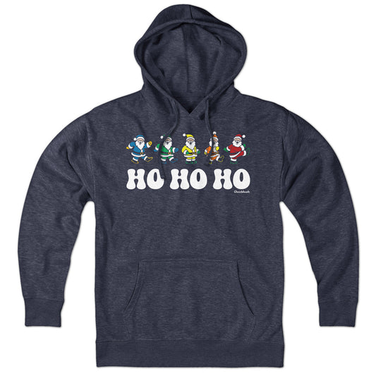Ho Ho Ho Dancing Santas Hoodie - Chowdaheadz