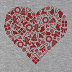 Christmas Icons Heart T-Shirt - Chowdaheadz