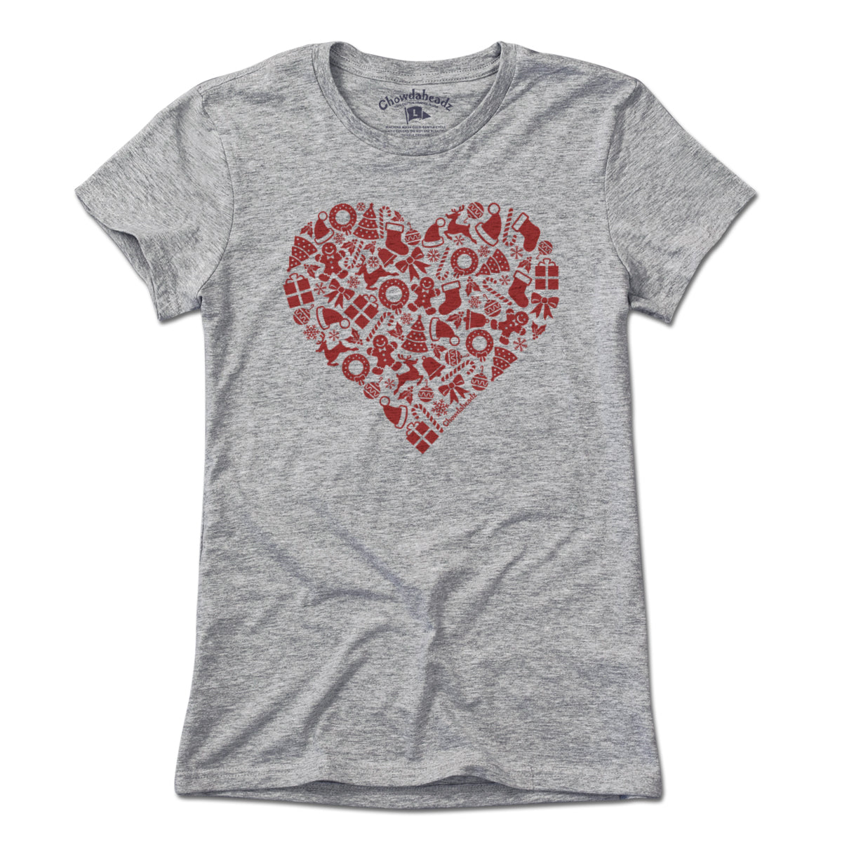 Christmas Icons Heart T-Shirt - Chowdaheadz