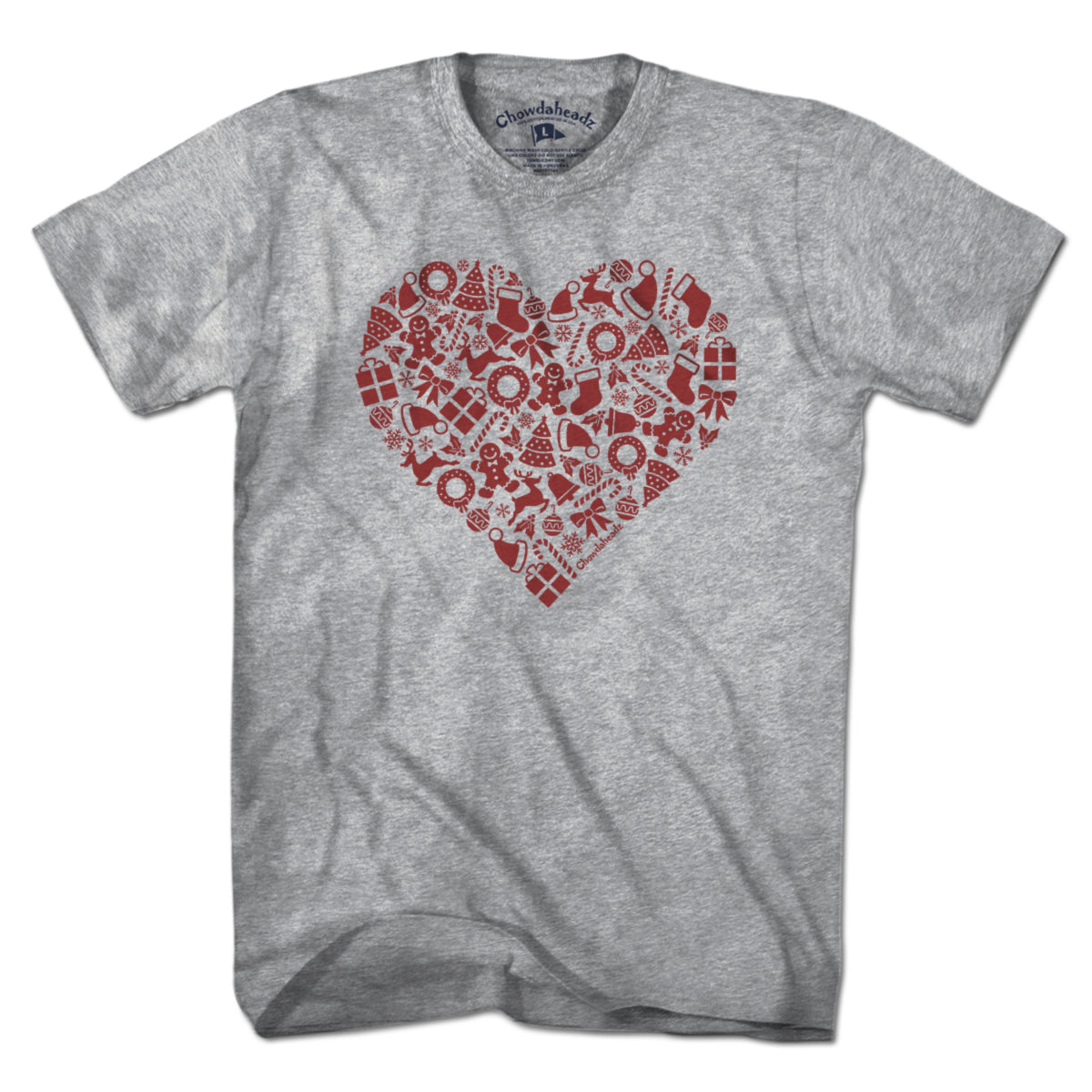 Christmas Icons Heart T-Shirt - Chowdaheadz