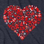 Christmas Icons Heart T-Shirt