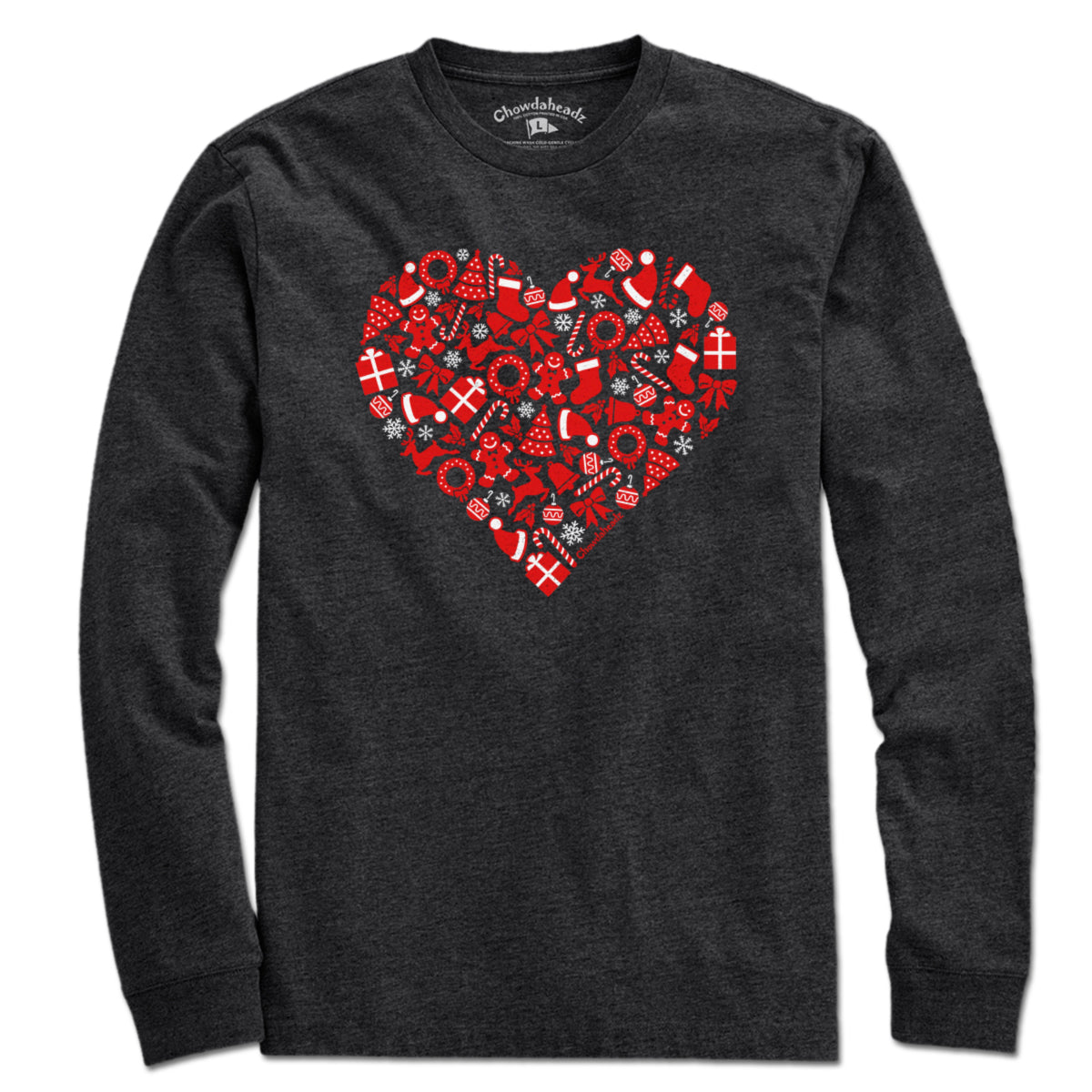 Christmas Icons Heart T-Shirt - Chowdaheadz