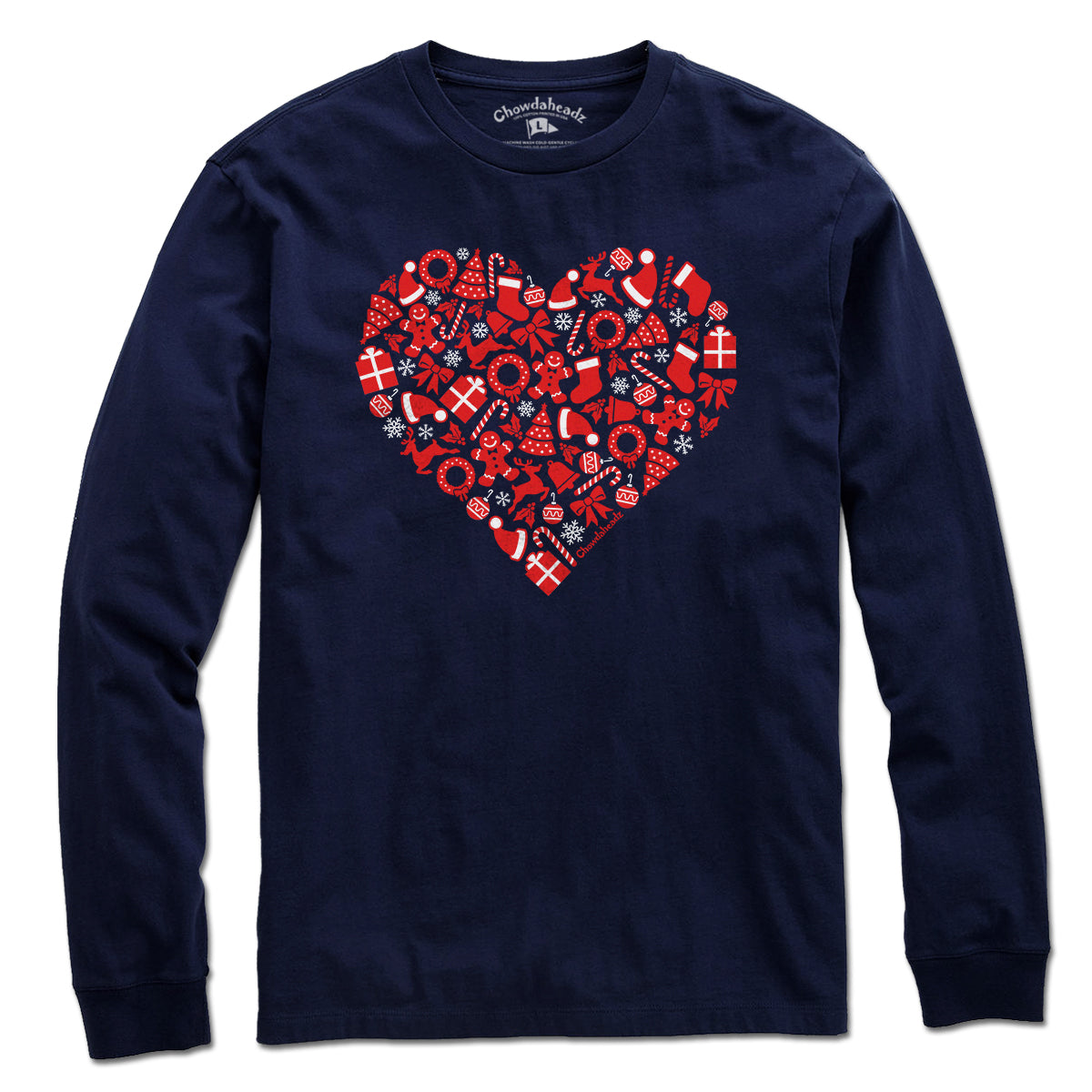 Christmas Icons Heart T-Shirt - Chowdaheadz