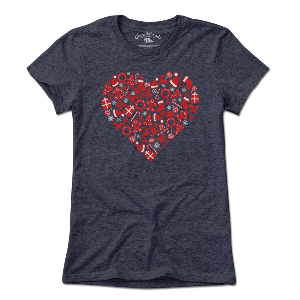 Christmas Icons Heart T-Shirt - Chowdaheadz
