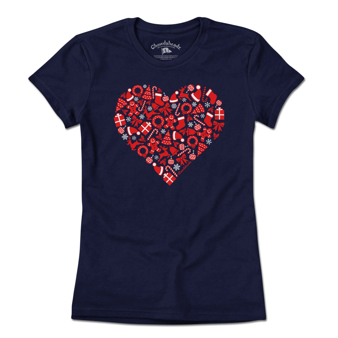 Christmas Icons Heart T-Shirt - Chowdaheadz