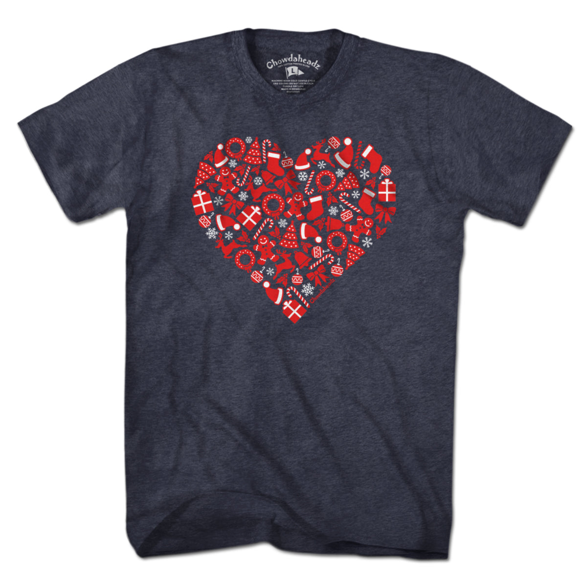 Christmas Icons Heart T-Shirt - Chowdaheadz