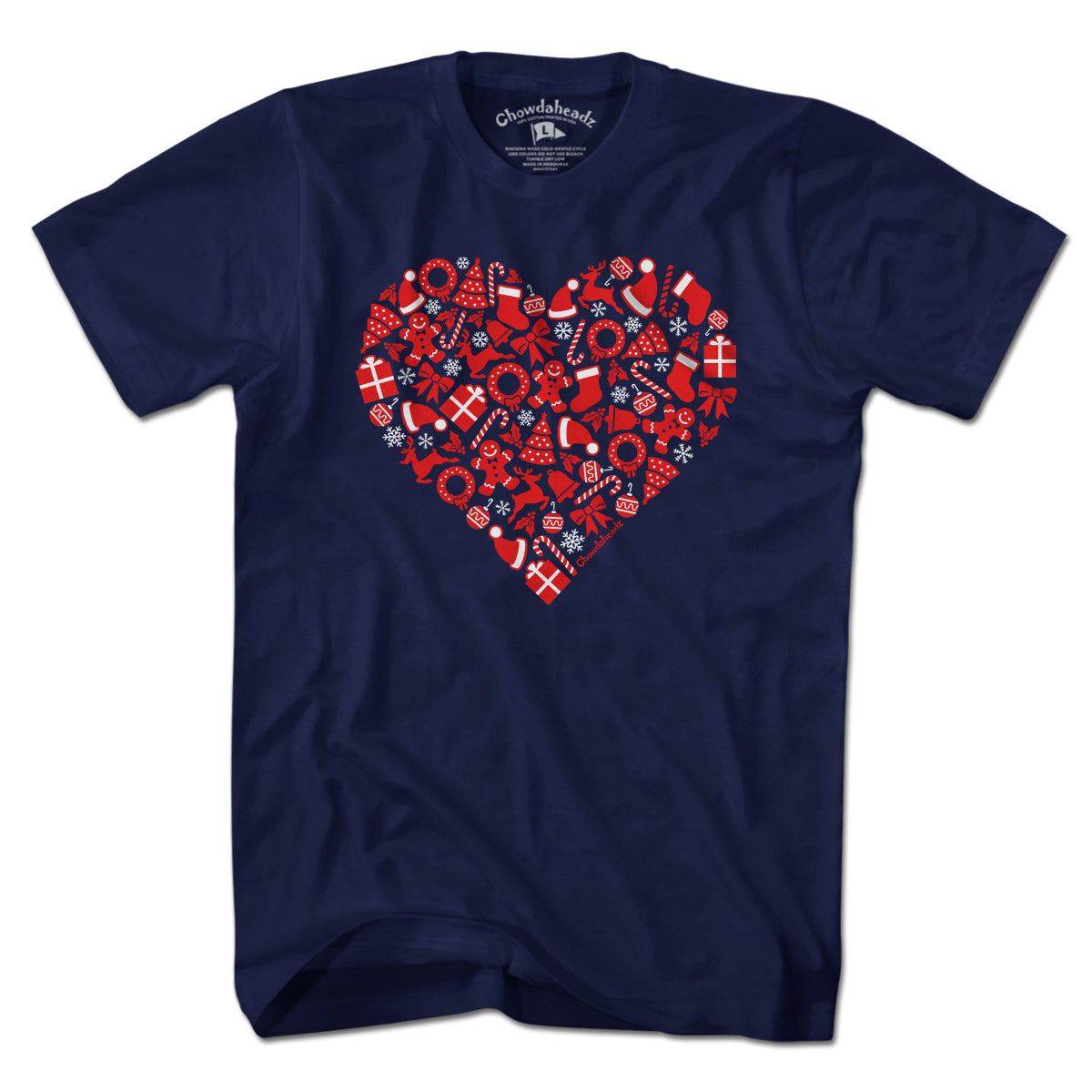 Christmas Icons Heart T-Shirt - Chowdaheadz